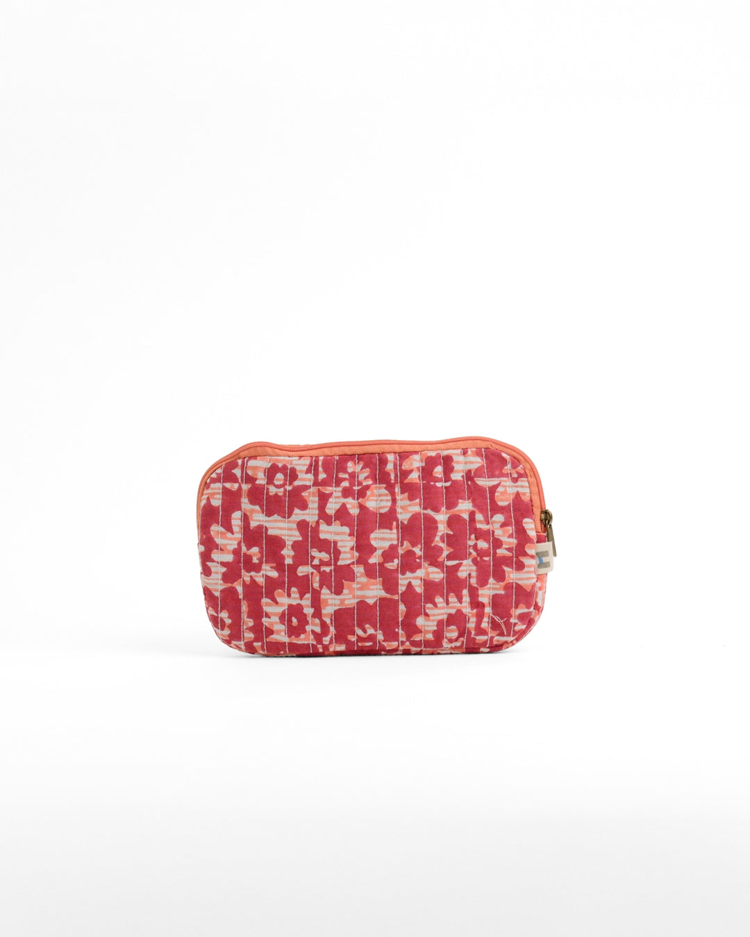 Set of 4 - Floret Red & Blue Flat Pouch