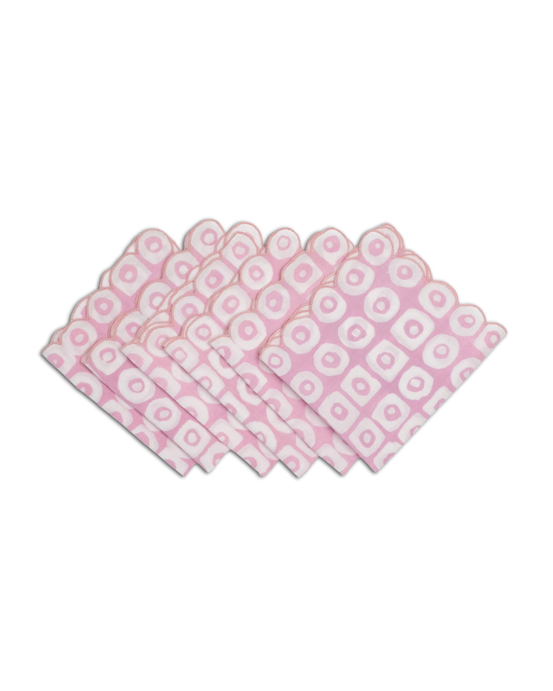 Set of 6 - Polo Baby Pink Cocktail Napkins