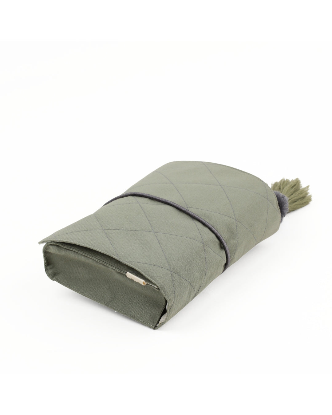 Gond Folk Bear - Green Cable Pouch