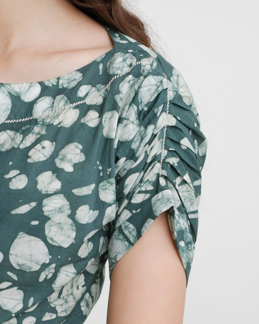 Forest Bloom Batik Dress