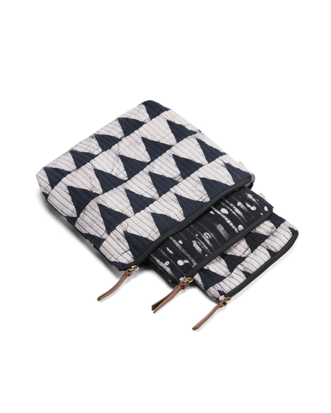 Set of 3 - Dark Fantasy Geometric Toiletry Pouches