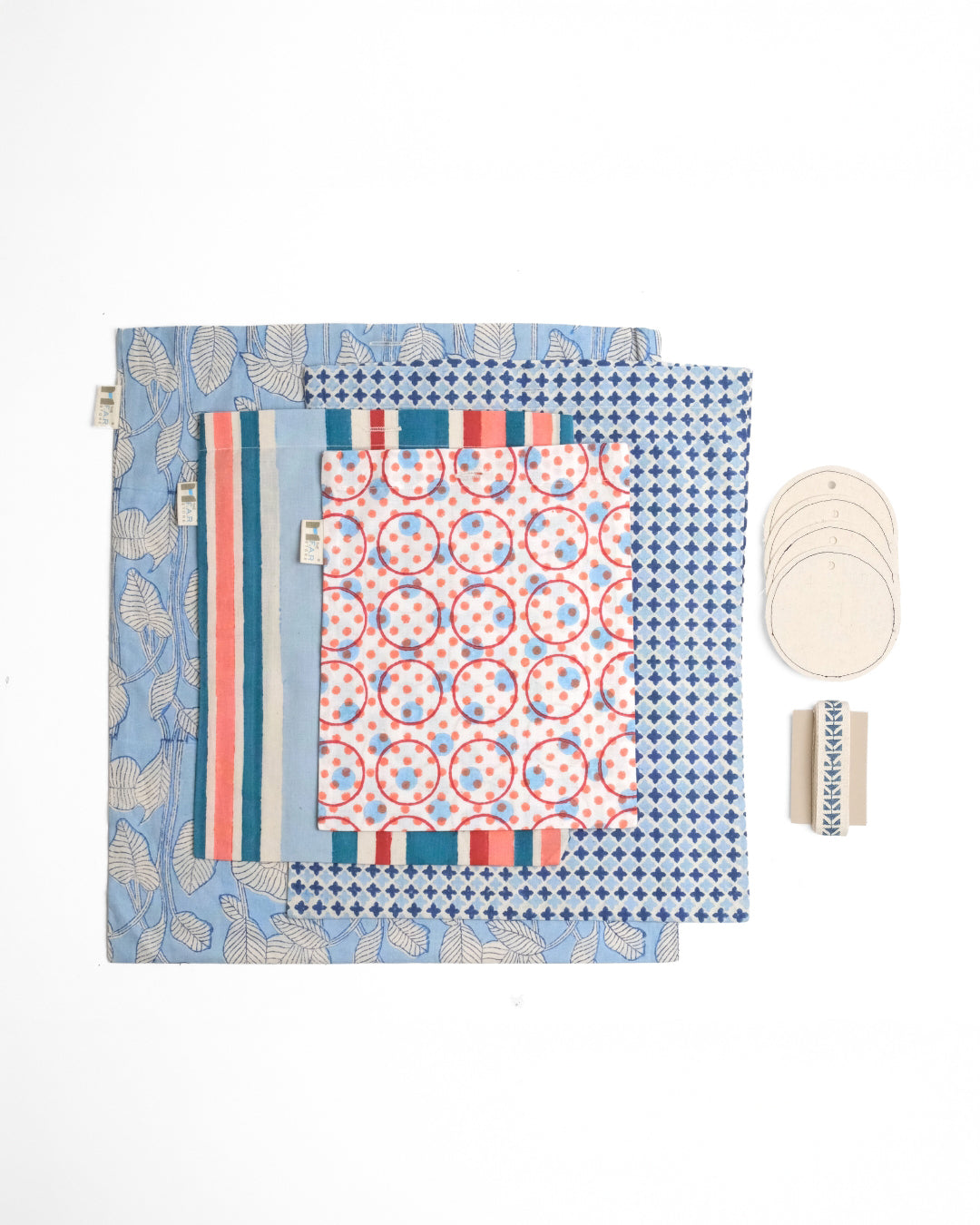 Set of 4 - Tohfa Blue Gift Sleeves