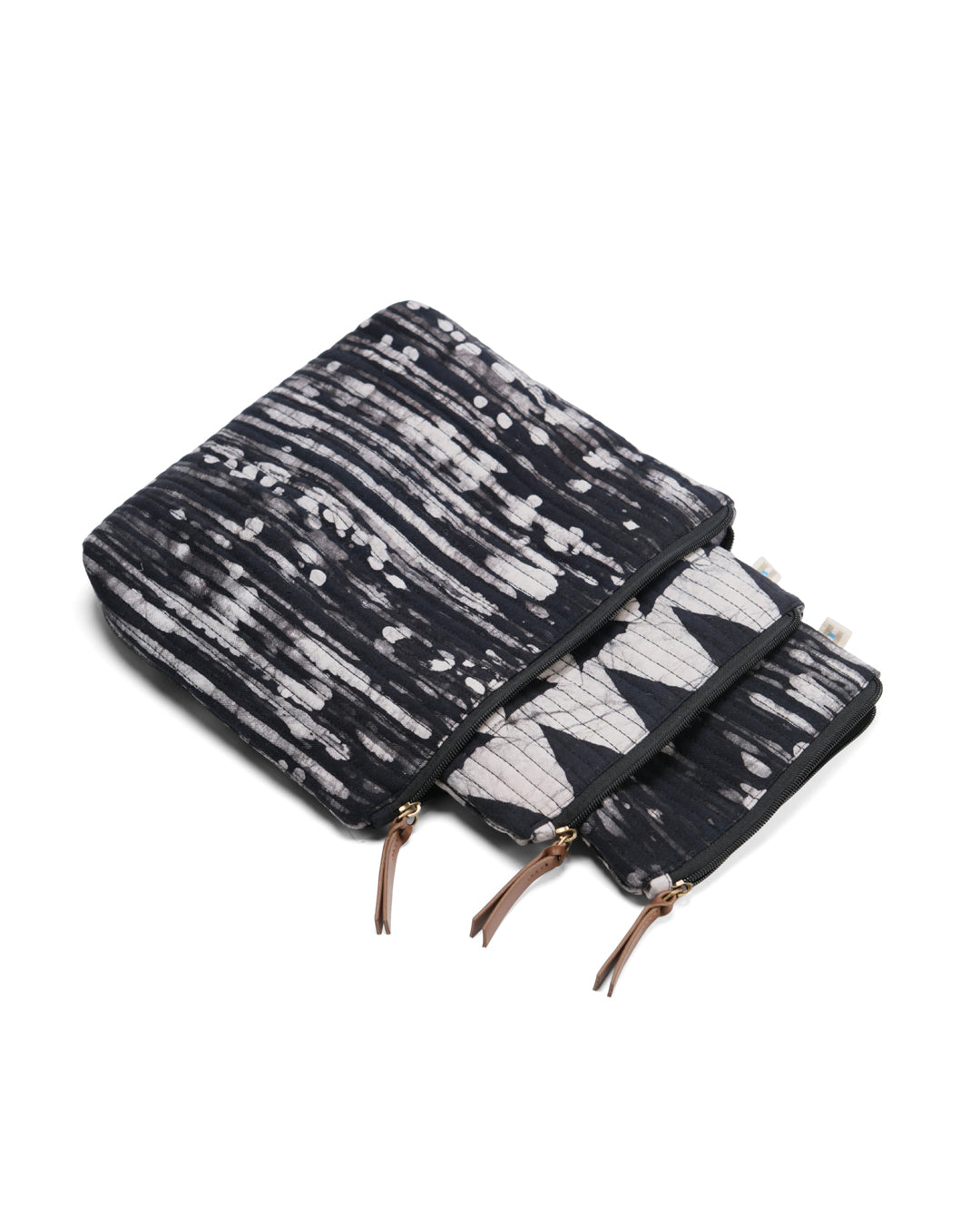 Set of 3 - Dark Fantasy Stripes Toiletry Pouches