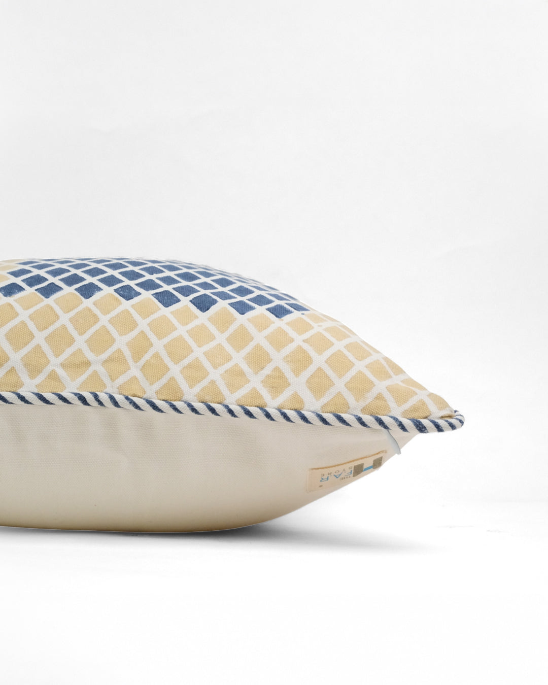 Nature's Canvas Beige Diamond Cushion Cover