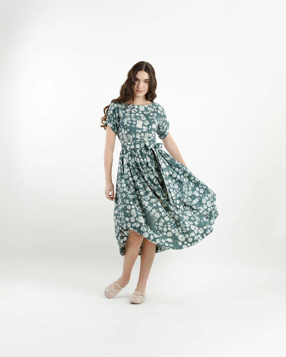 Forest Bloom Batik Dress