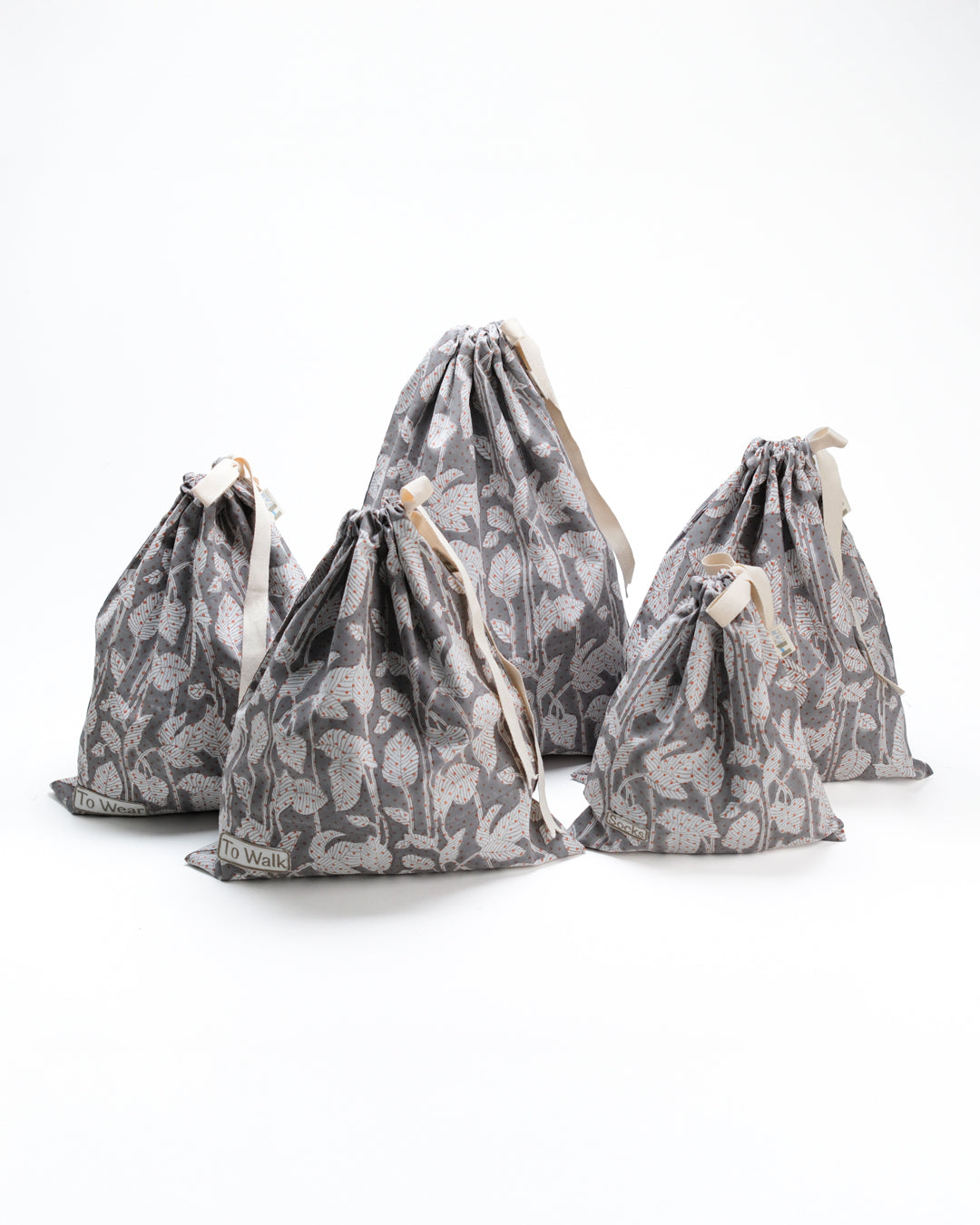 Set of 5 - Nature's Canvas Grey Travel Organiser