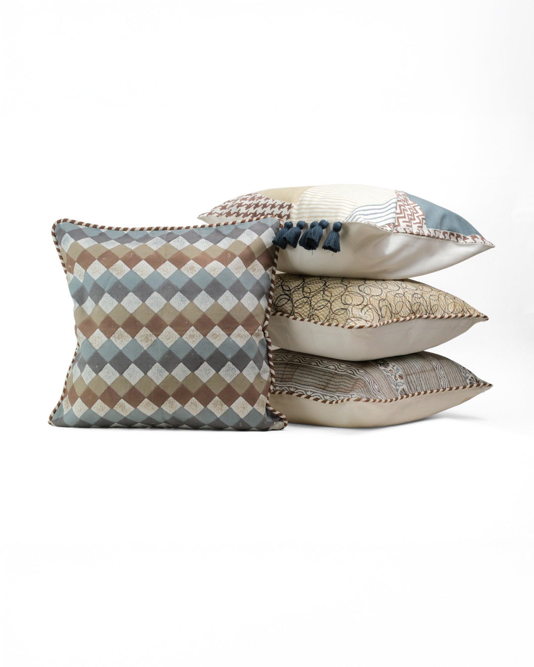Timeless Neutrals - Floral Cushion Cover