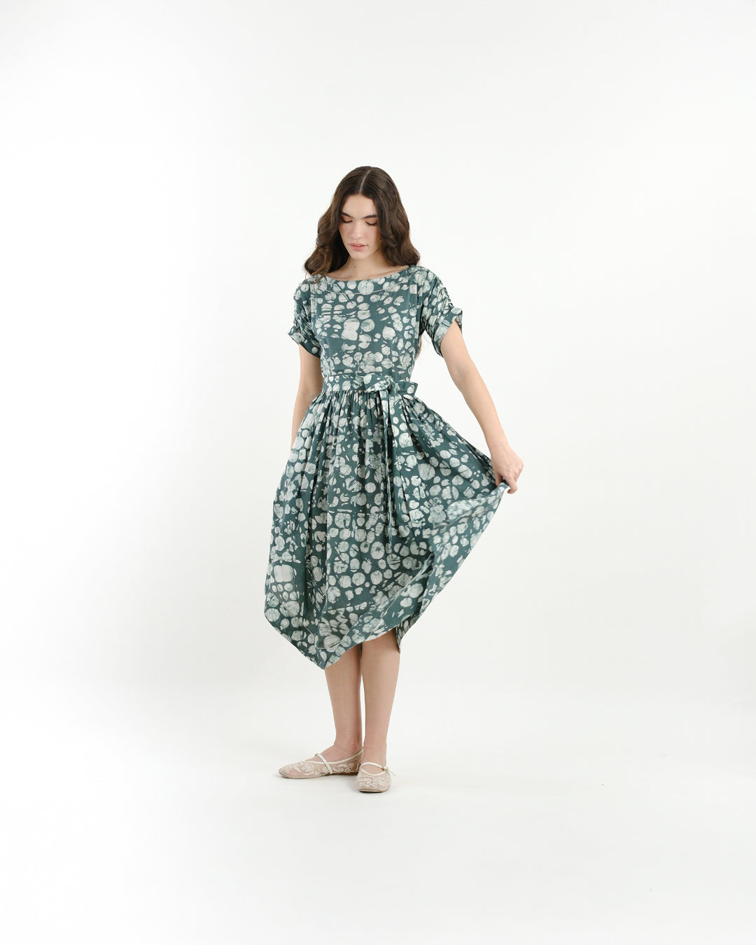 Forest Bloom Batik Dress