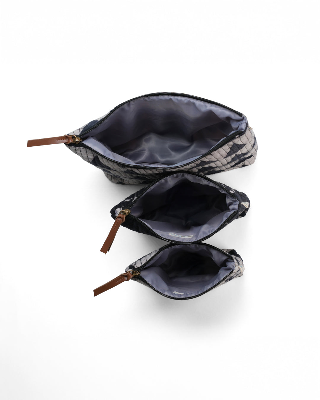 Set of 3 - Dark Fantasy Geometric Toiletry Pouches