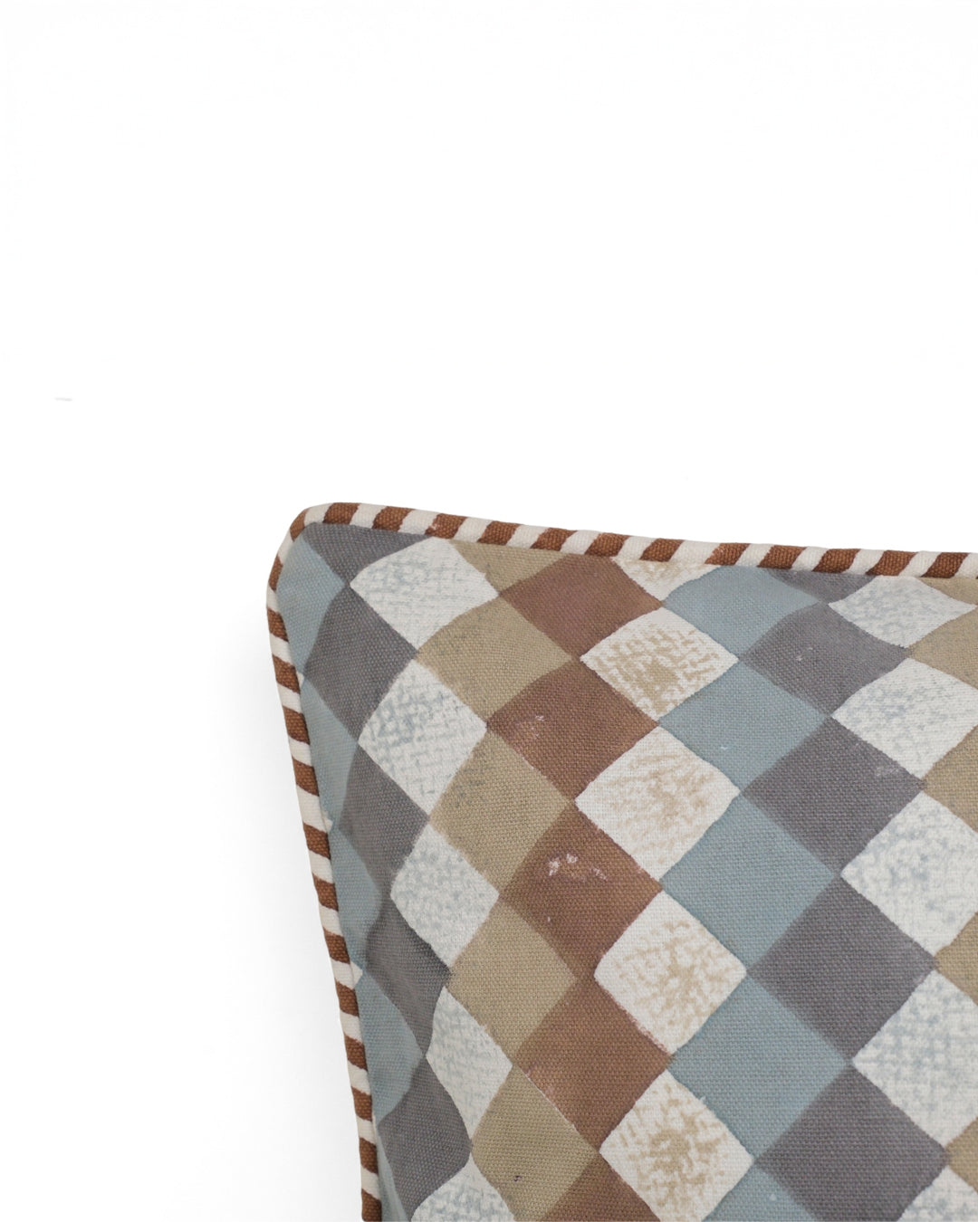 Timeless Neutrals - Rustic Diamond Cushion Cover