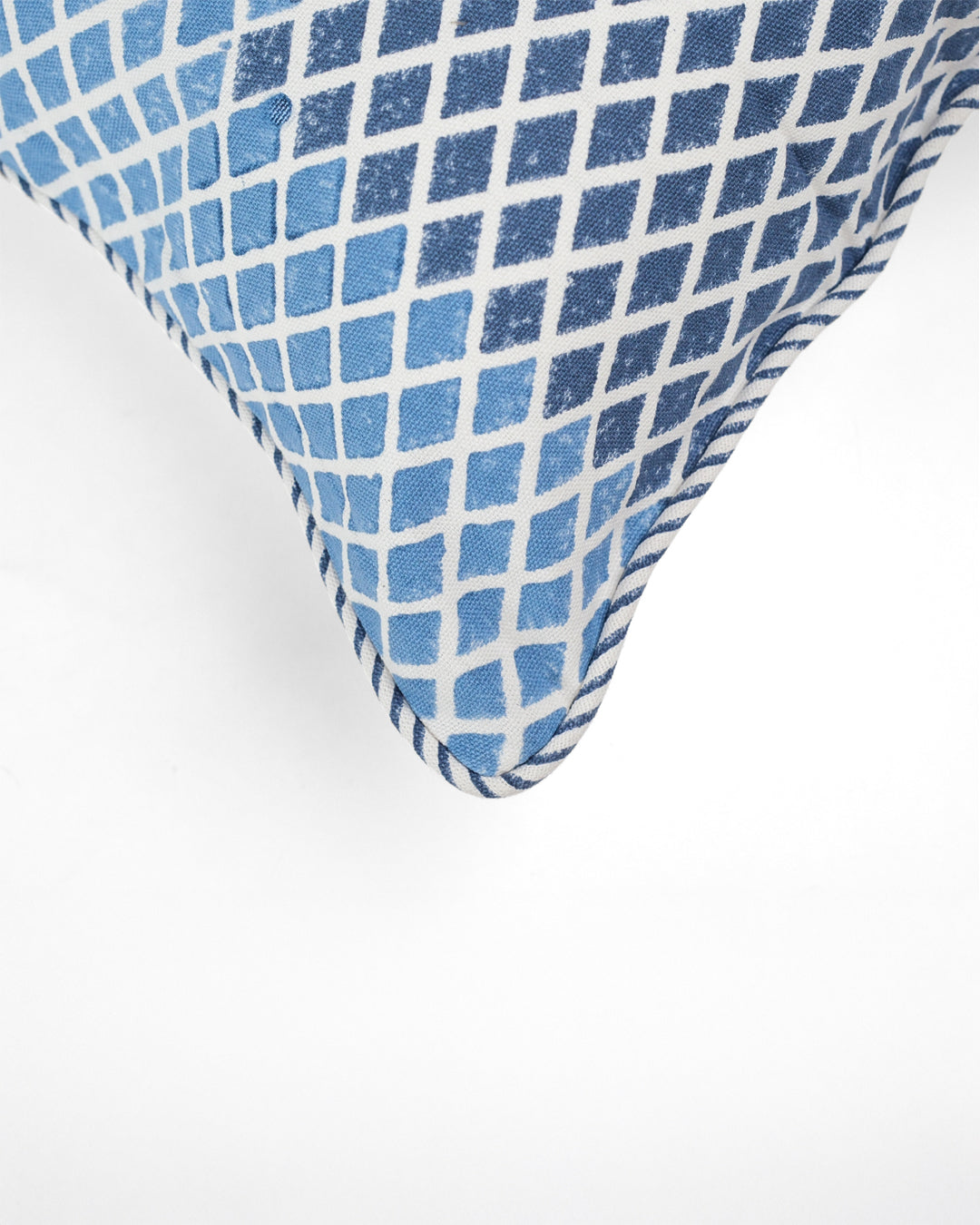Nature's Canvas Blue Diamond Cushion Cover