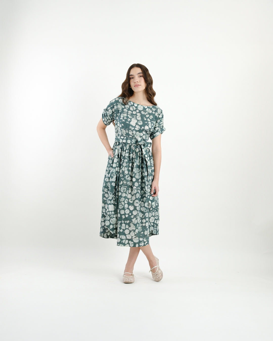 Forest Bloom Batik Dress
