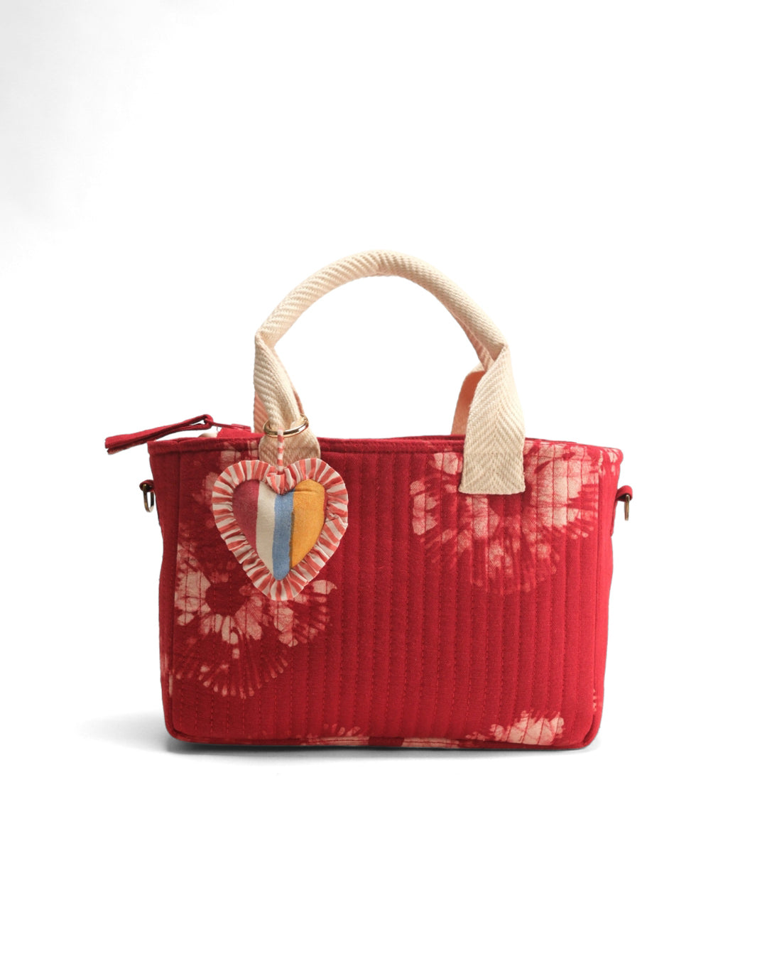 Crimson Flora Mini Tote