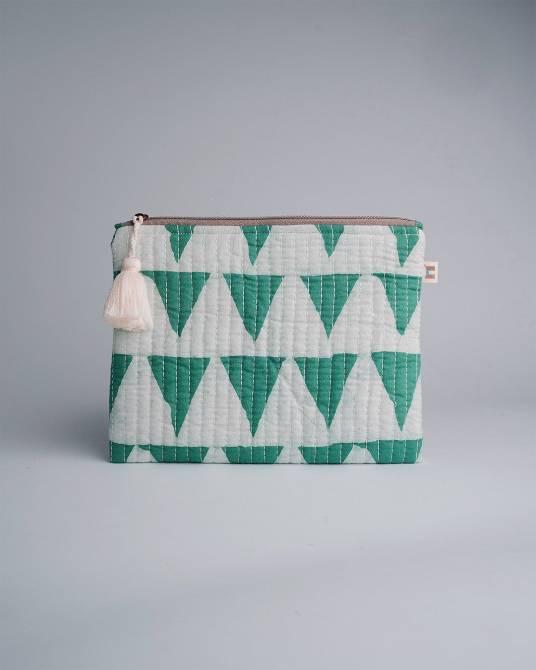Geometric Green - Cable Pouch