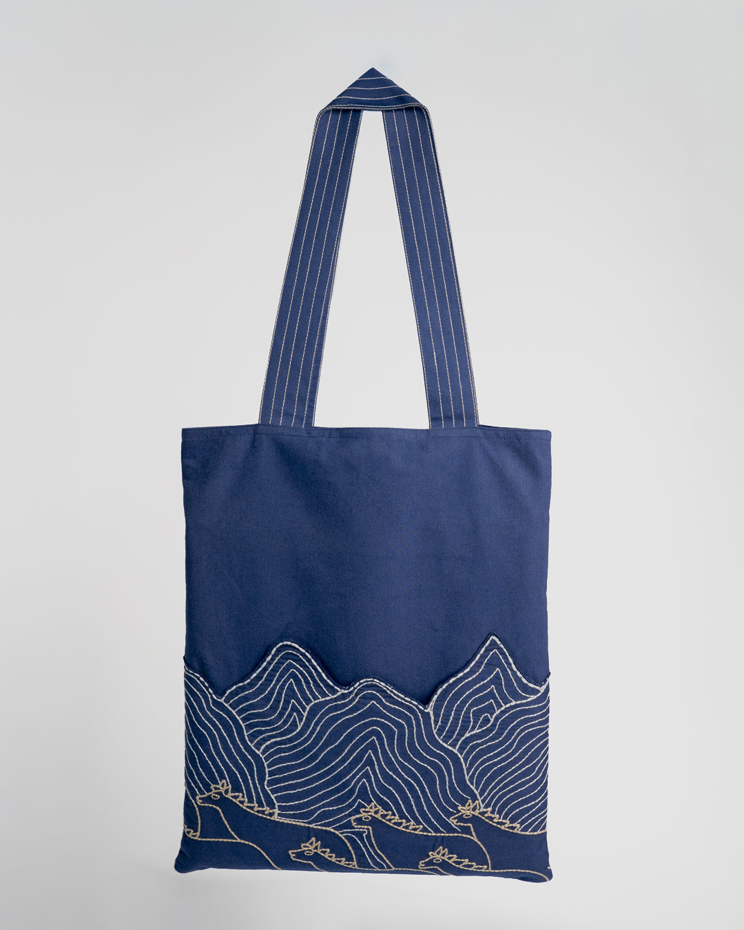 Gond Ashwa Blue Tote Bag