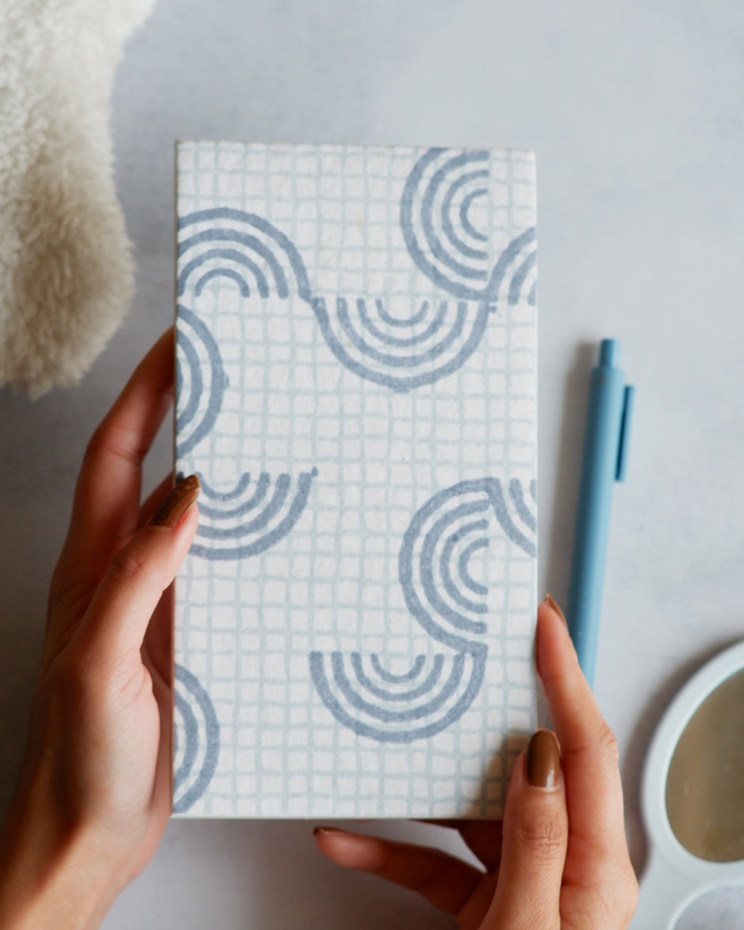 Midnight Blue Arcs - Notepad (L)