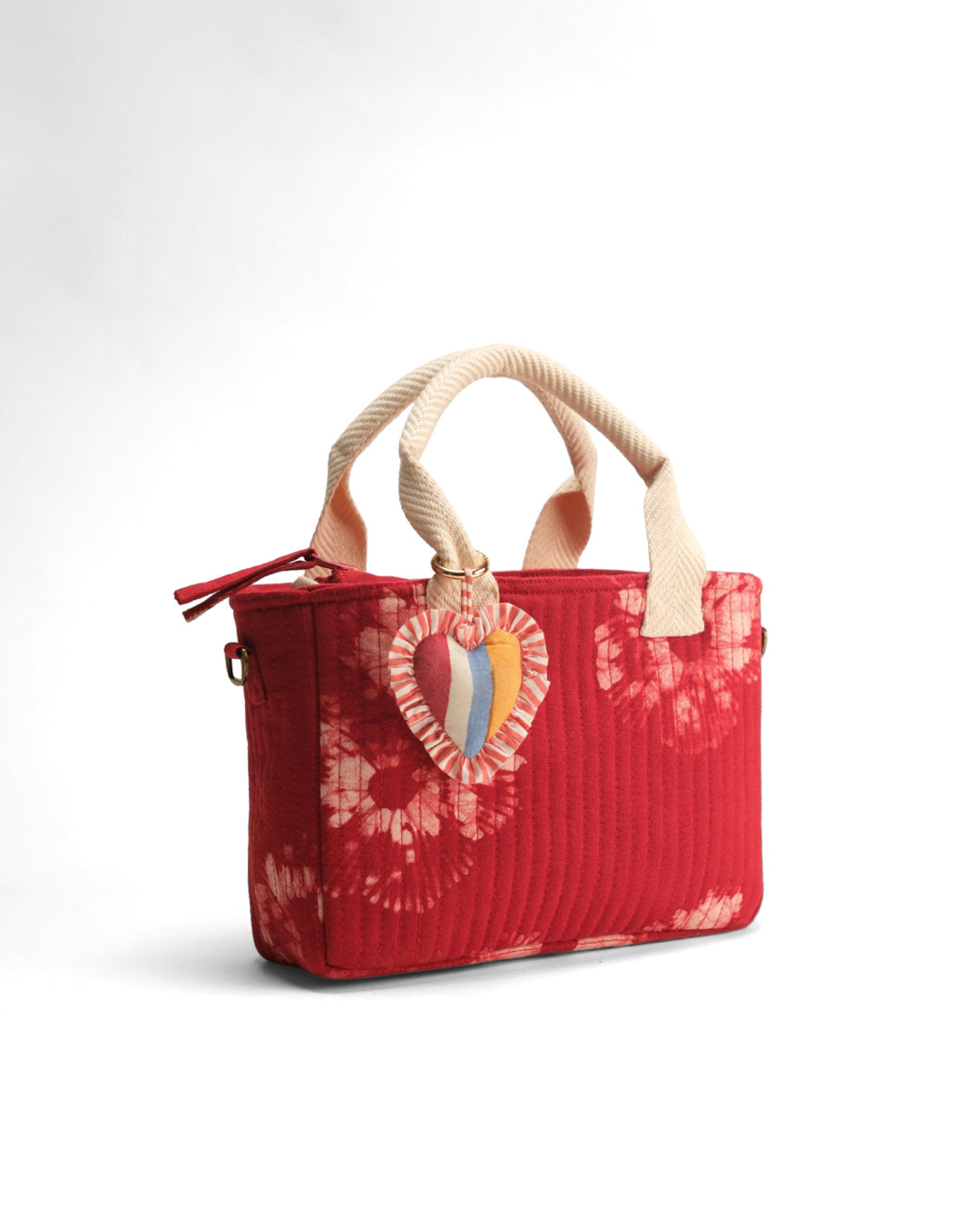 Crimson Flora Mini Tote