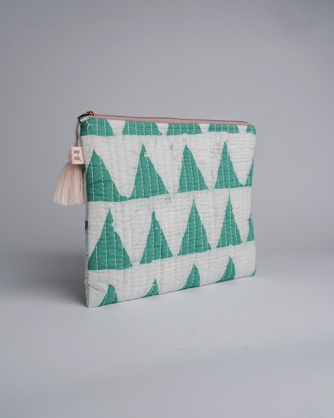 Geometric Green - Cable Pouch