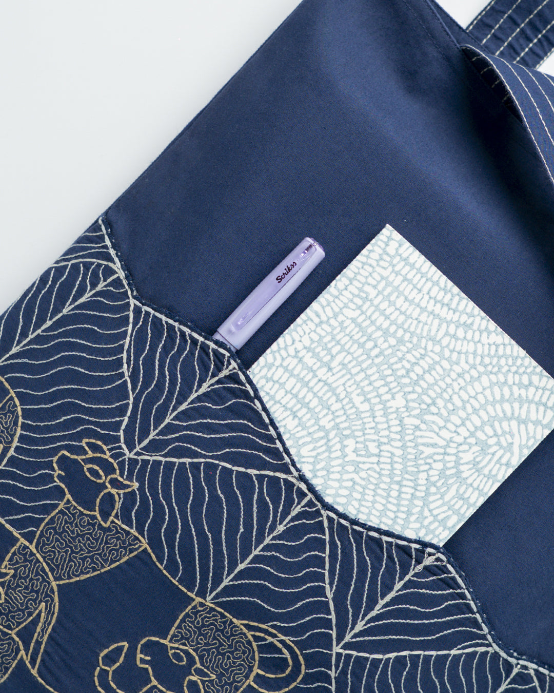 Gond Gaiya Blue Tote Bag
