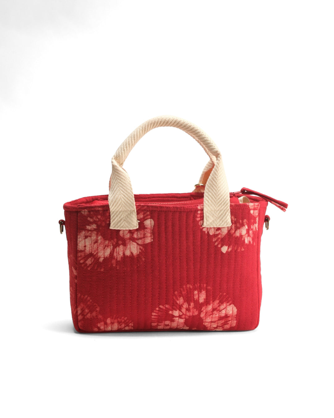 Crimson Flora Mini Tote