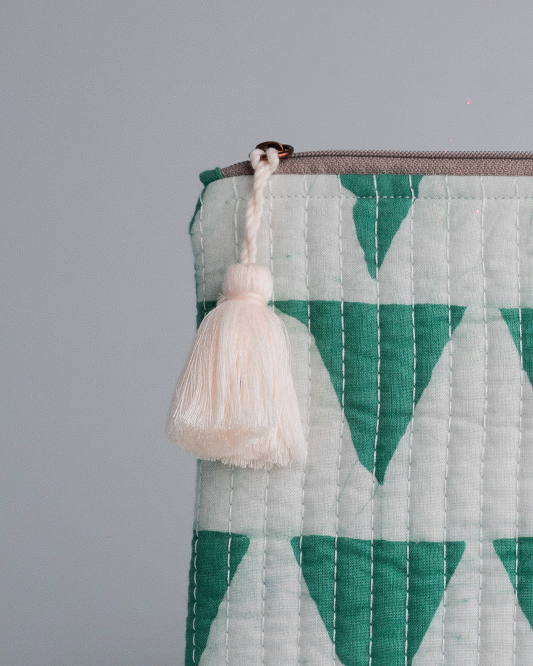 Geometric Green - Cable Pouch