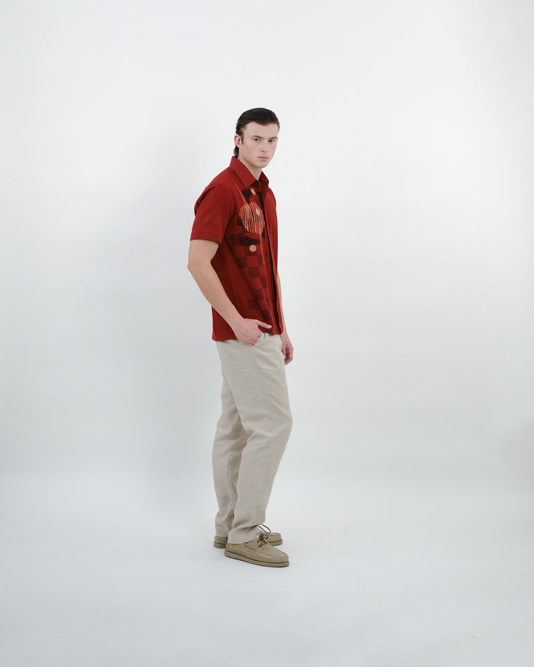 Manjistha Ajrakh Short Sleeve Shirt