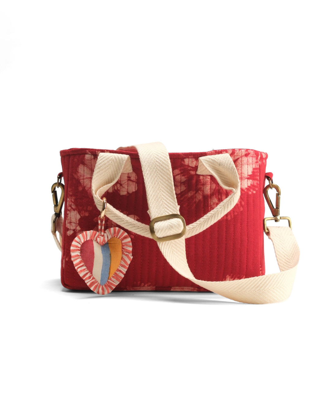 Crimson Flora Mini Tote