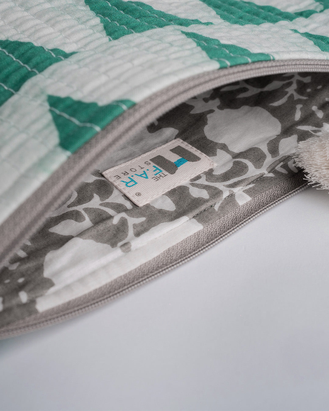 Geometric Green - Cable Pouch