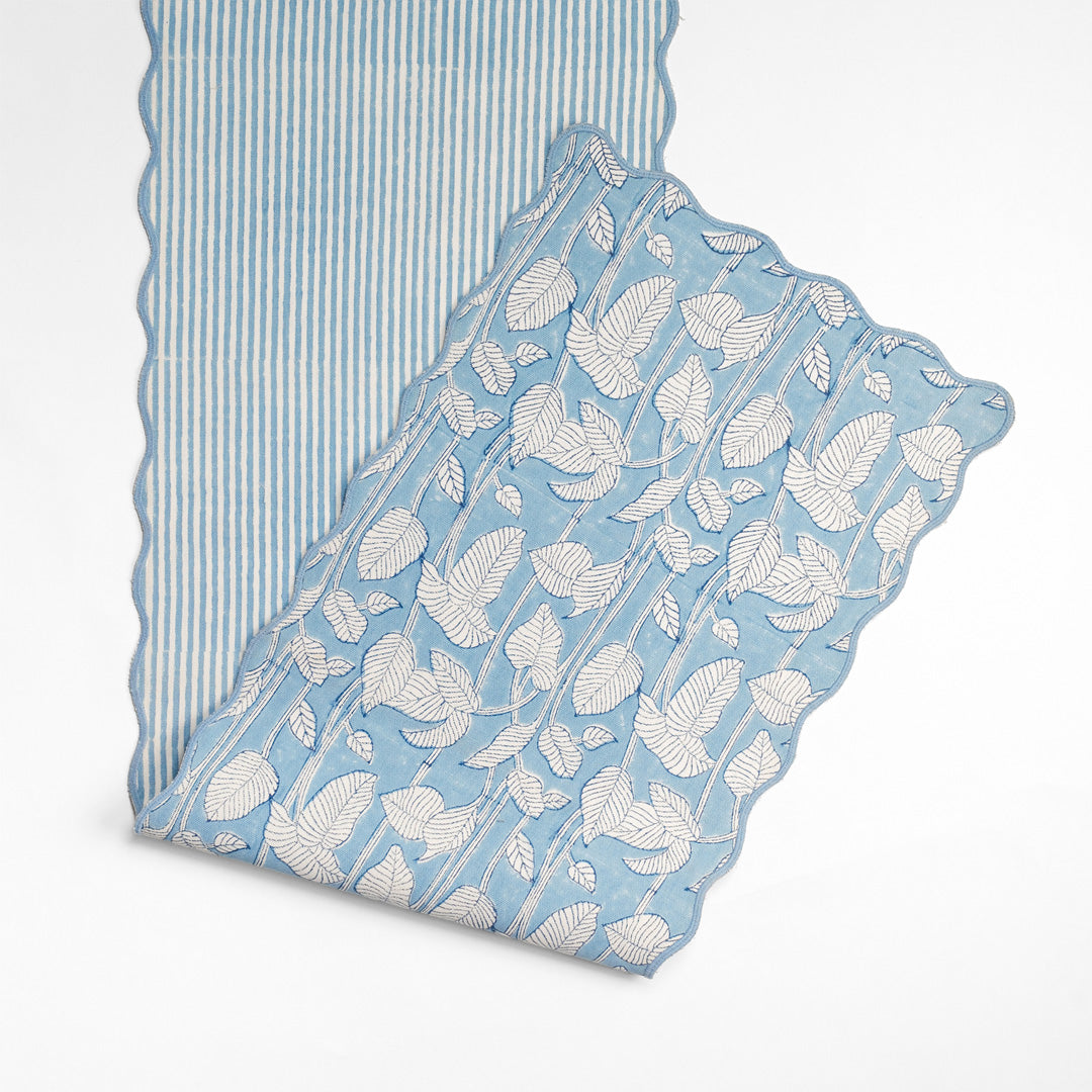 Nature's Canvas (Blue) - Table Runner