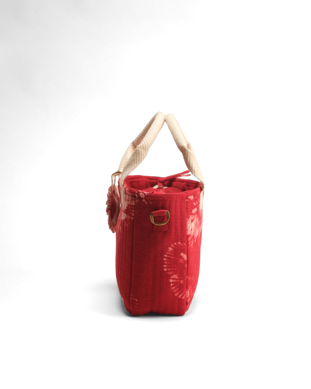 Crimson Flora Mini Tote