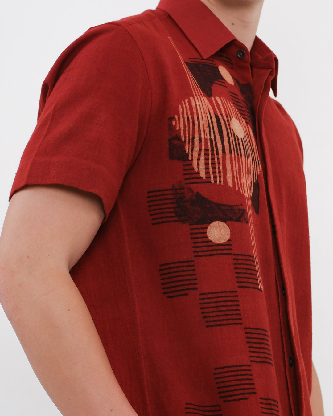 Manjistha Ajrakh Short Sleeve Shirt
