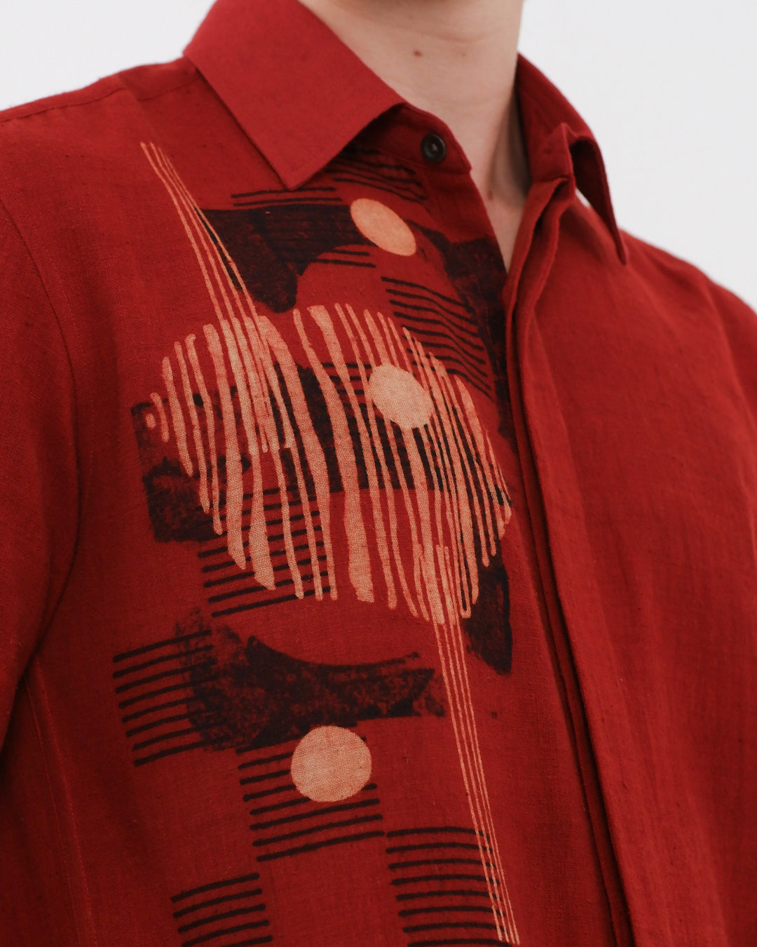 Manjistha Ajrakh Short Sleeve Shirt