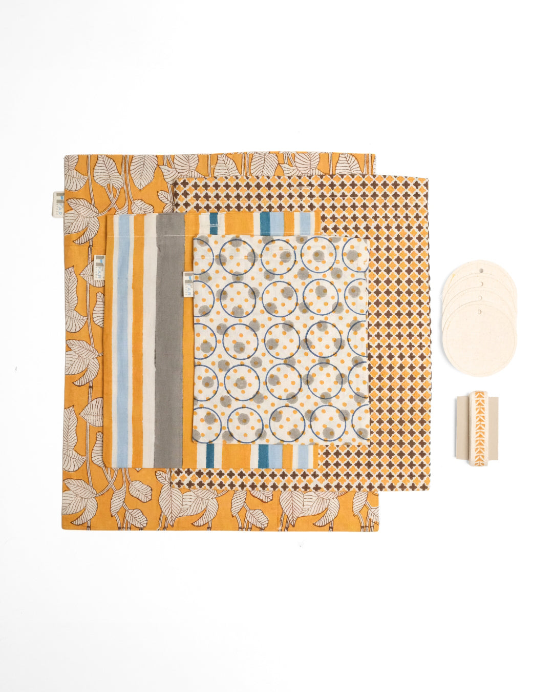 Set of 4 - Tohfa Yellow Gift Sleeves