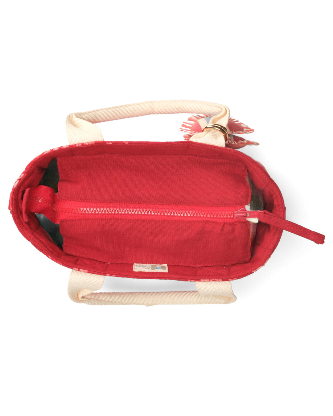 Crimson Flora Mini Tote