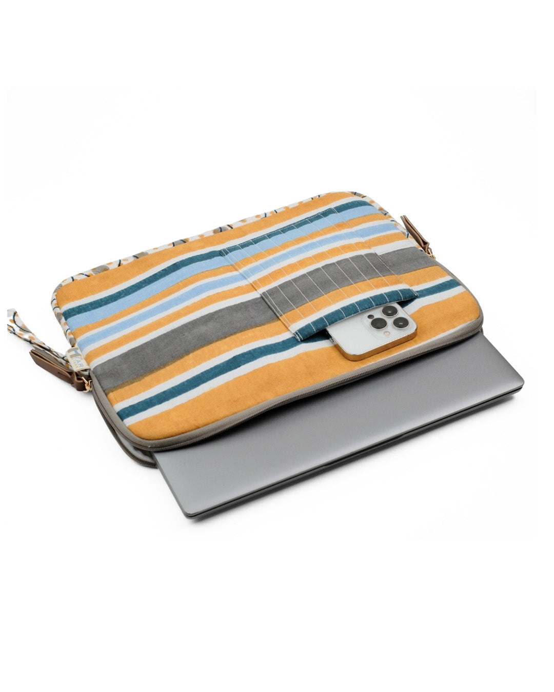 Barcode Yellow Blue - Laptop Sleeve