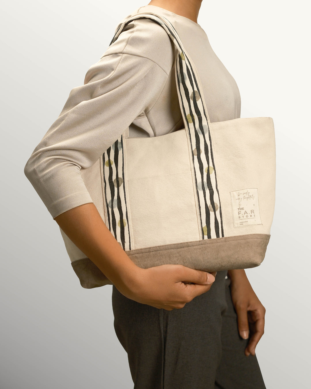 Stone Stripe Tote