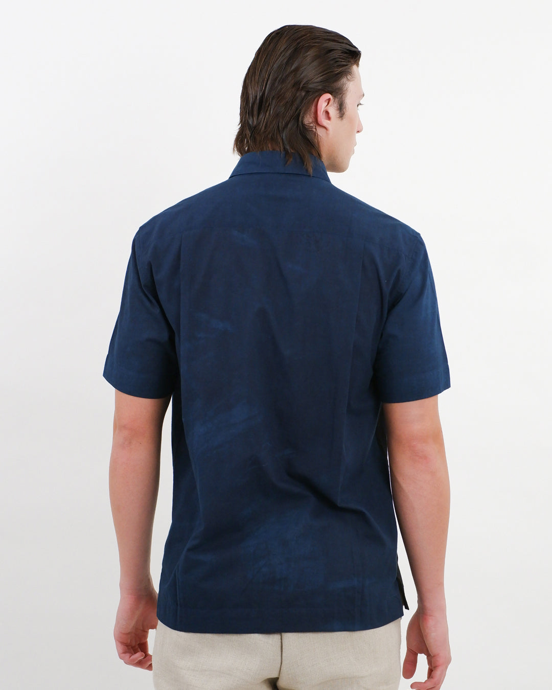 Black & Blue Ajrakh Short Sleeve Shirt