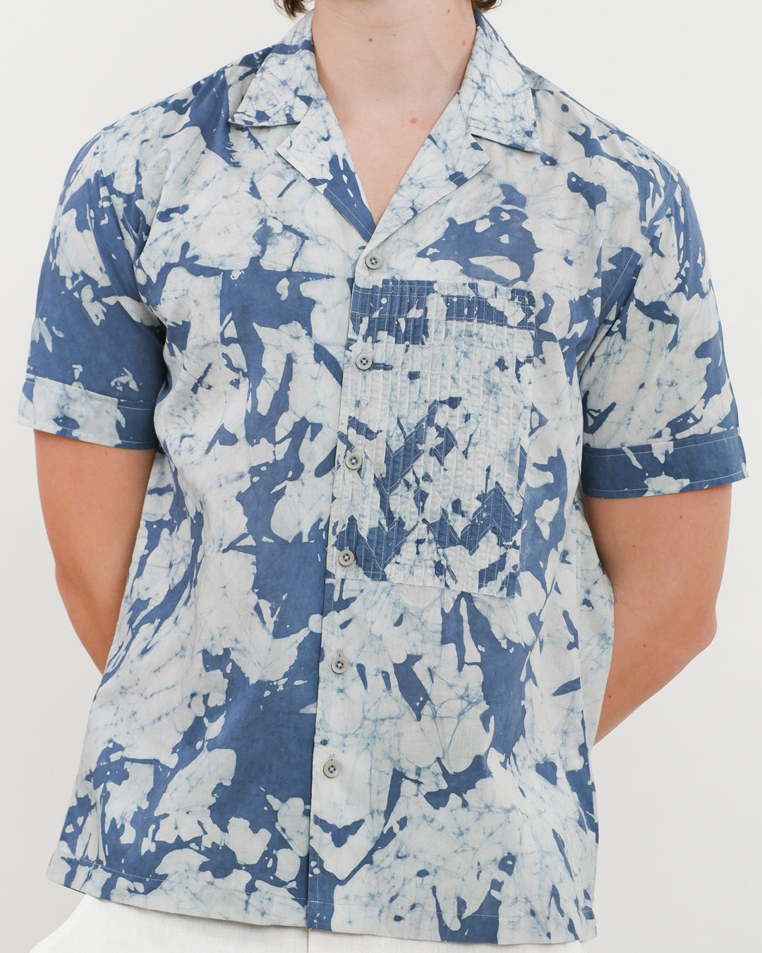 Indigo Wayfinder Batik Short Sleeve Shirt