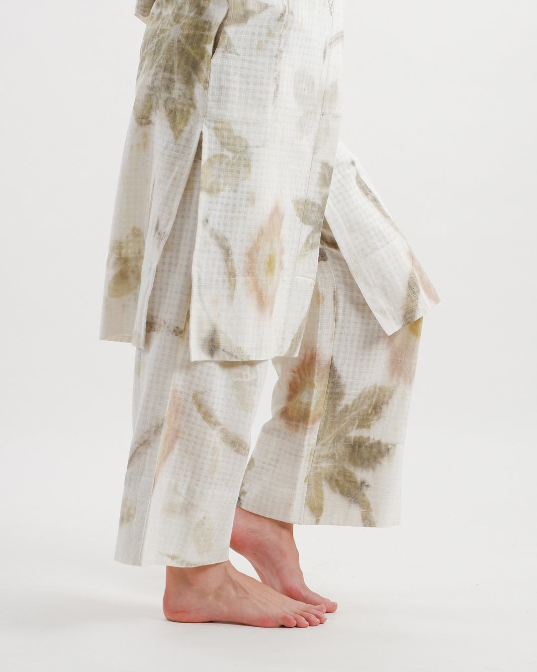 Botanical Print Hand Embroidered Co-ord Set