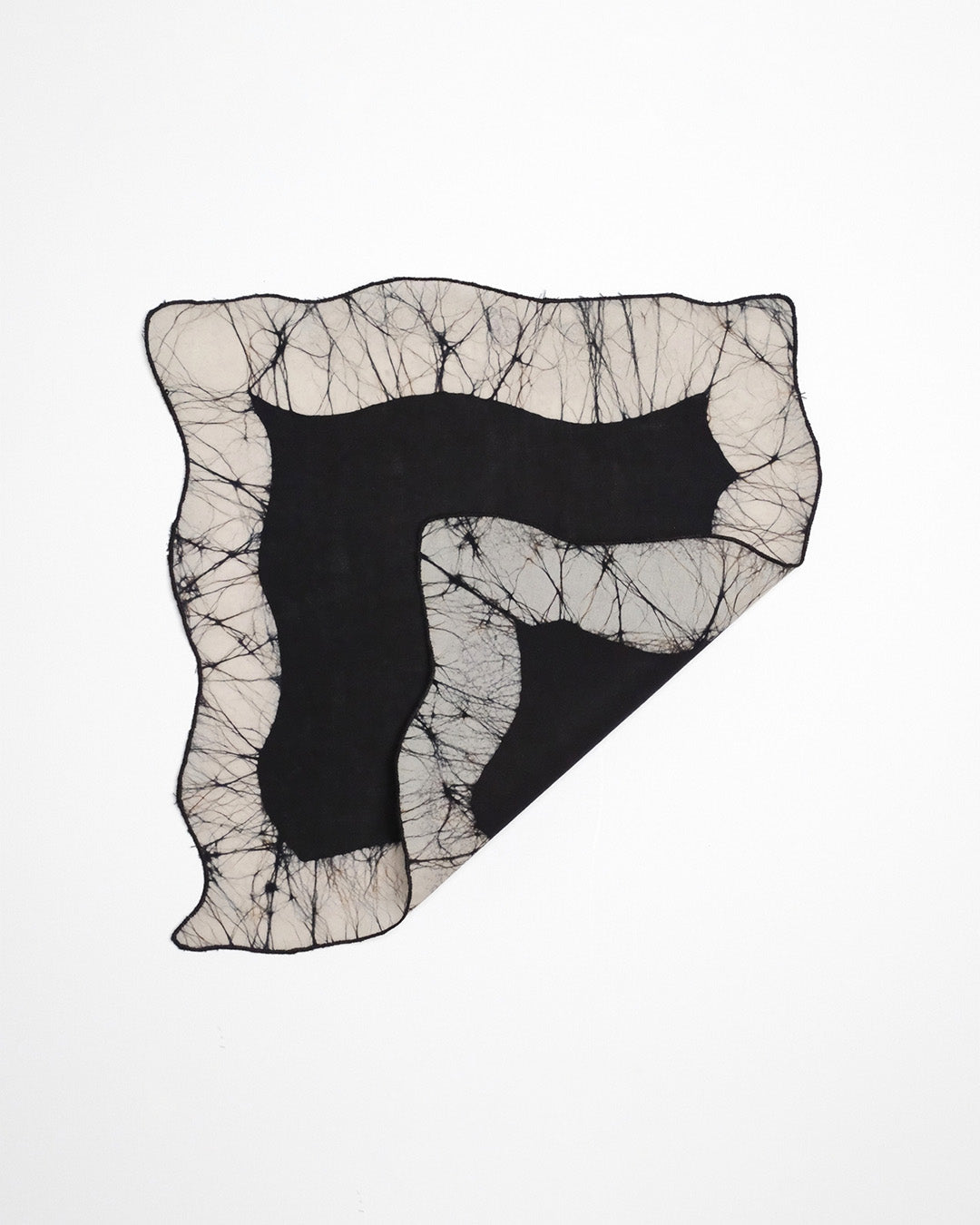 Set of 6 - Waves Black Cocktail Napkins