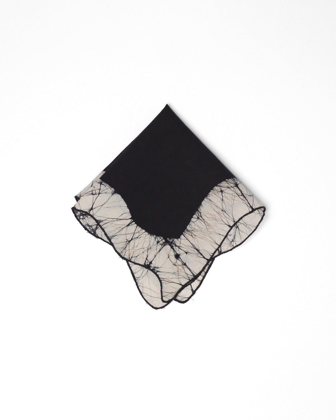 Set of 6 - Waves Black Cocktail Napkins