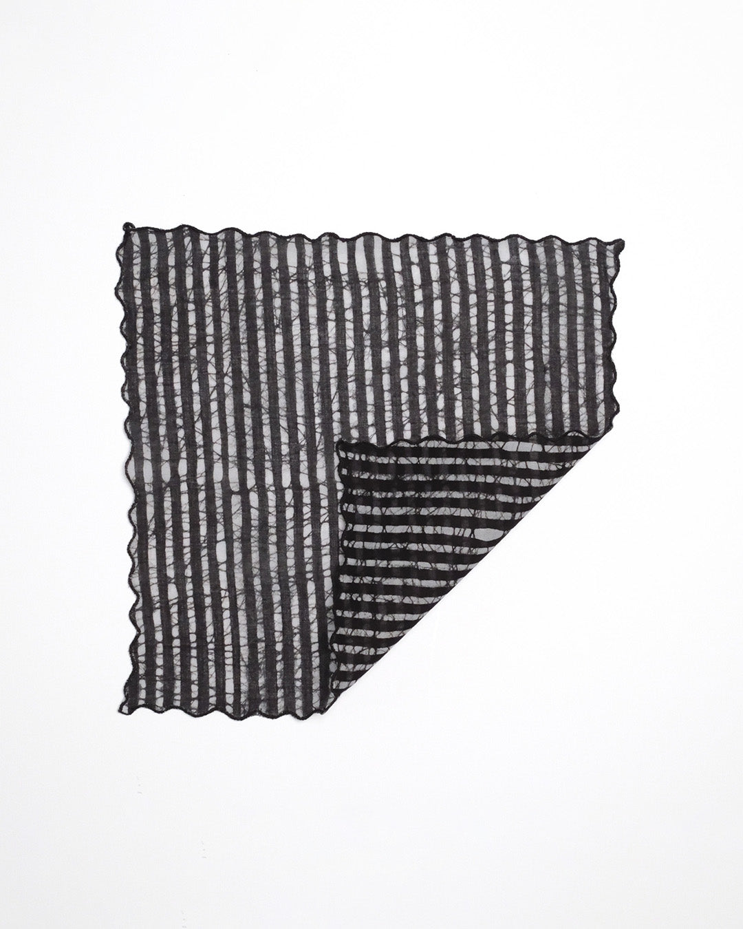 Set of 6 - Stripes Black Cocktail Napkins