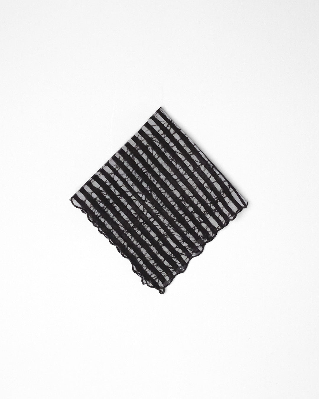 Set of 6 - Stripes Black Cocktail Napkins