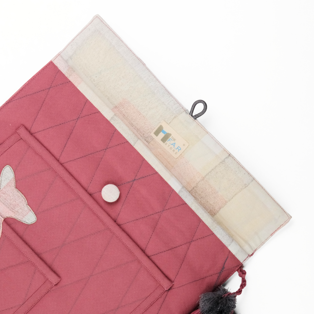 Gond Laptop Sleeve - Kangaroo (Pink)