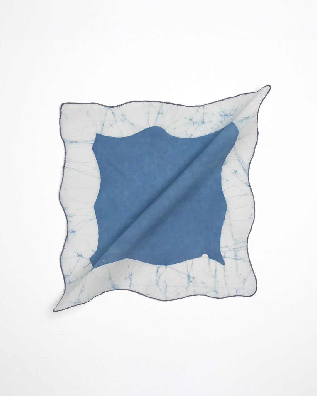 Set of 6 - Waves Blue Cocktail Napkins