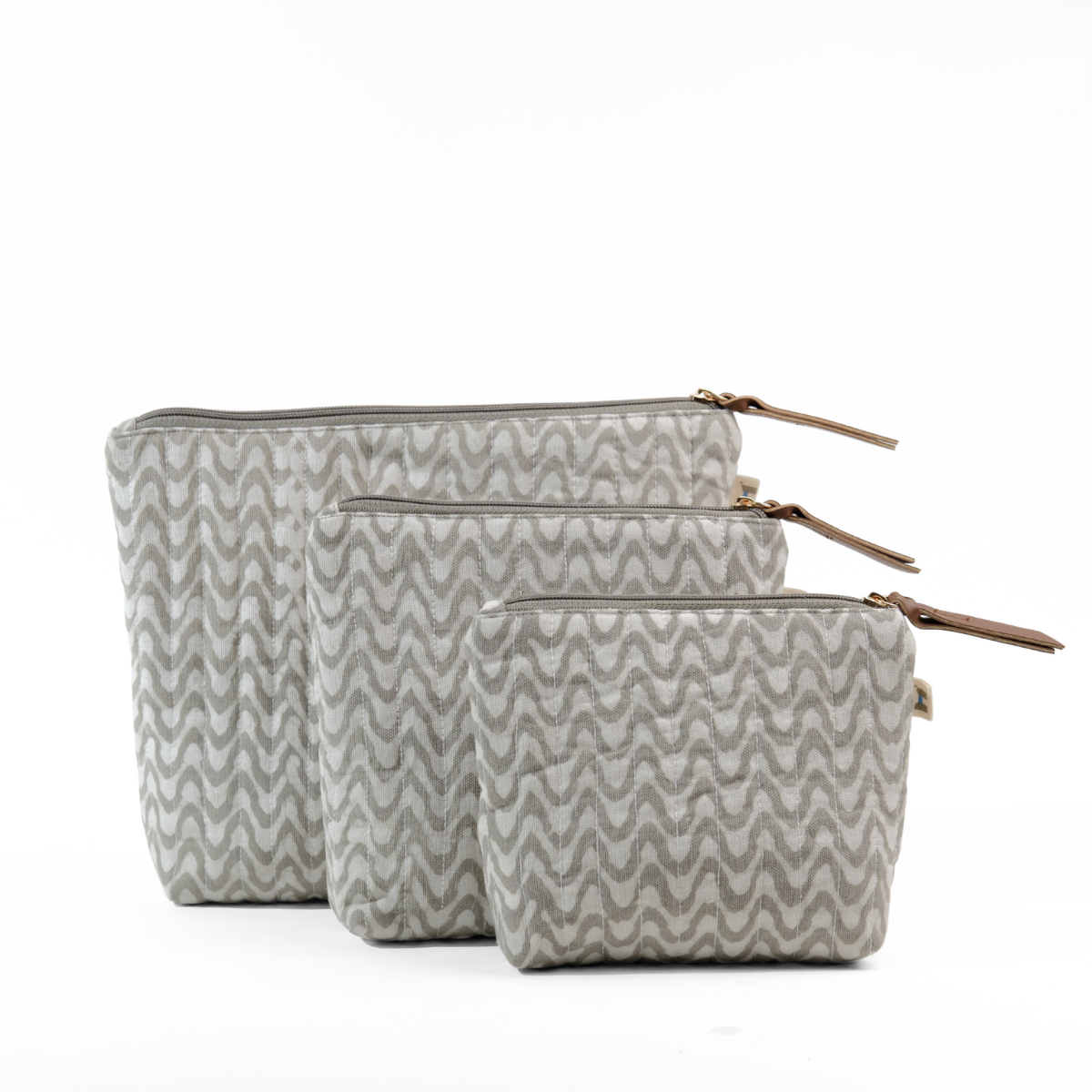 Toiletry Pouch - Wave Grey (Set of 3)