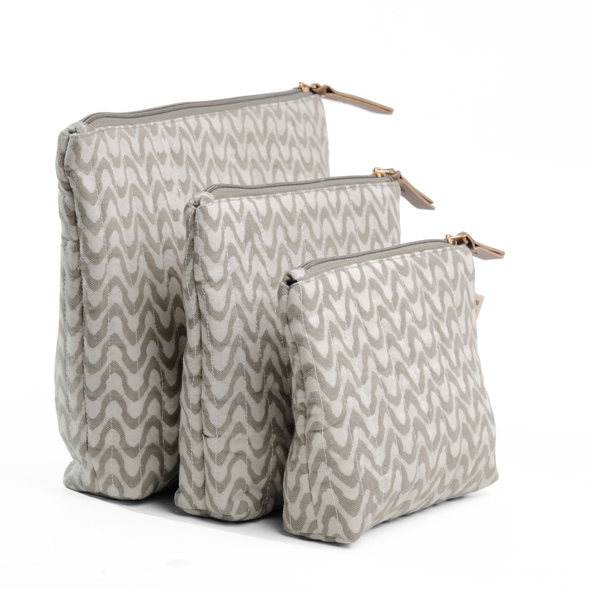 Toiletry Pouch - Wave Grey (Set of 3)