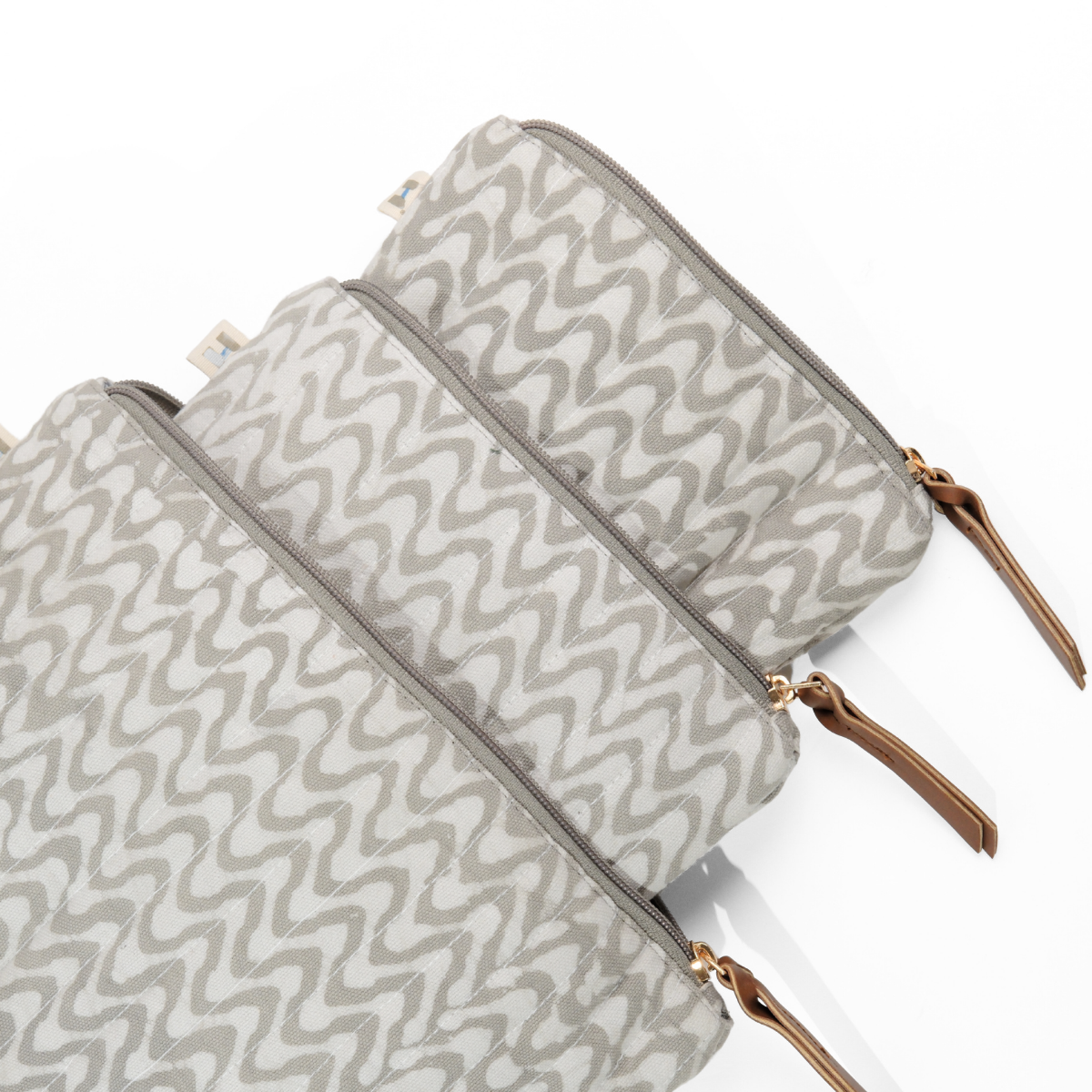 Toiletry Pouch - Wave Grey (Set of 3)