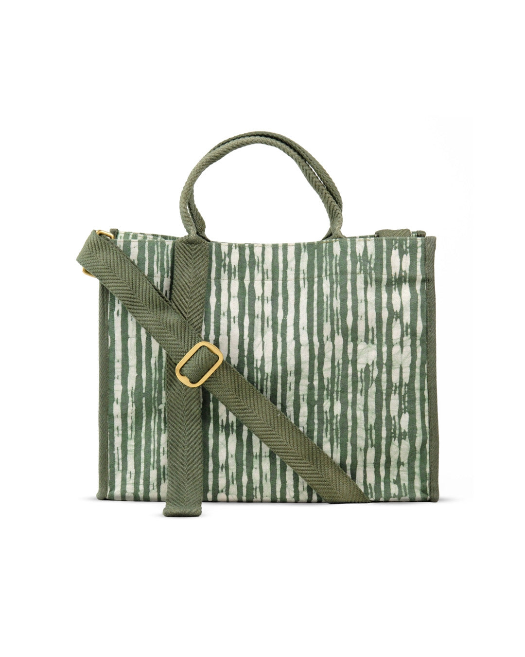Olive Batik - Square Tote