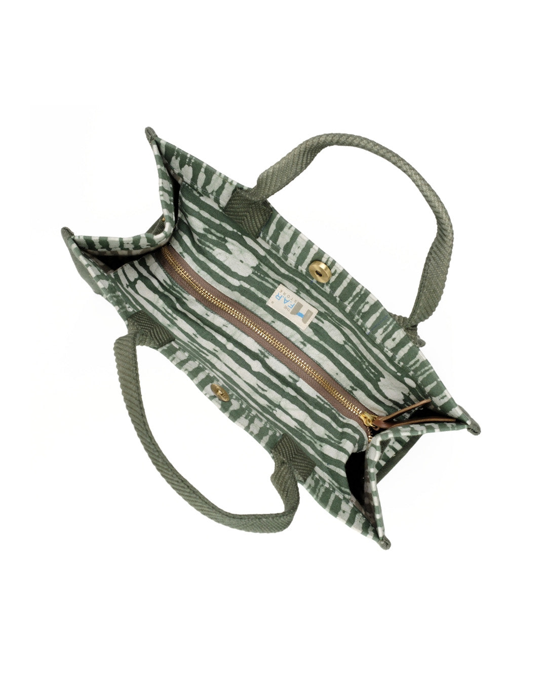 Olive Batik - Square Tote